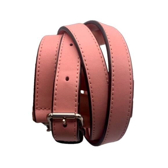 COACH Pink Silver Belt Adjustable Replacement Strap - Picture 2 of 4